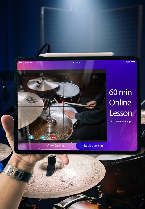 Private Drum Lesson 60min (Online)